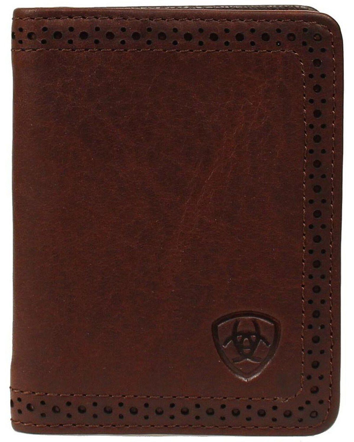 Ariat Men's Leather Bi-Fold Flipcase Wallet