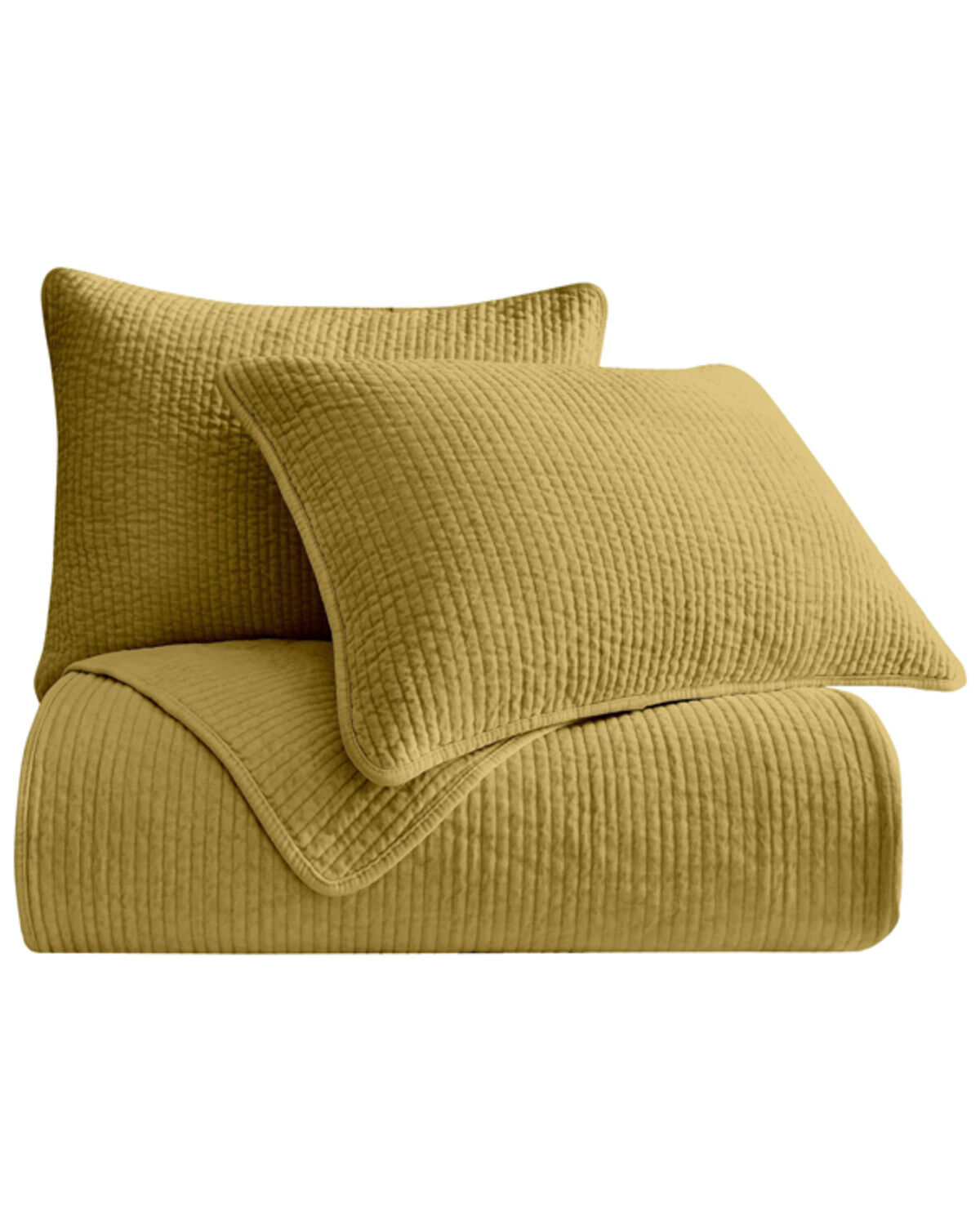 HiEnd Accents Tuscan Stonewashed Cotton & Velvet 3-Piece King Quilt Set