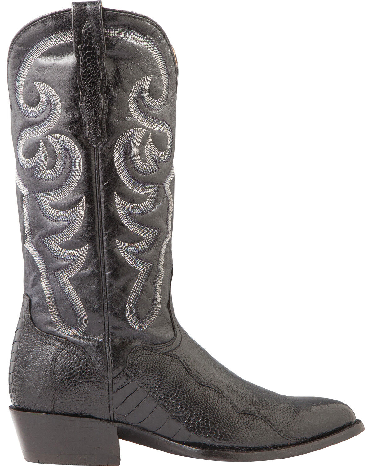 El Dorado Men's Handmade Ostrich Leg Western Boots - Round Toe
