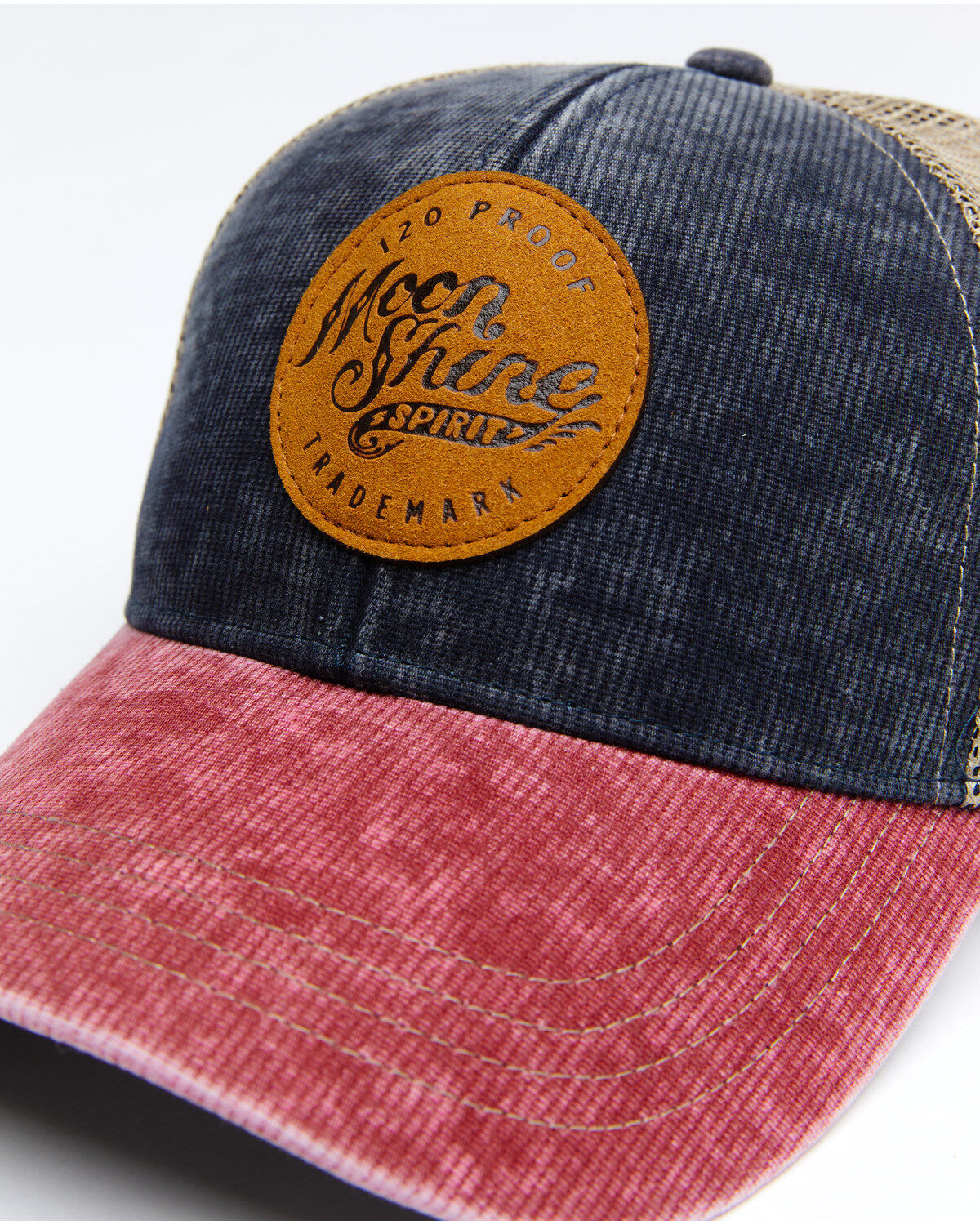 Moonshine Spirit Men's Circle Logo Medallion Patch Mesh Cap