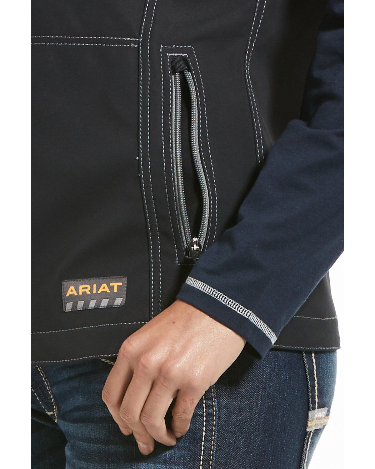 Ariat Women's Black Rebar Stretch Canvas Softshell Vest