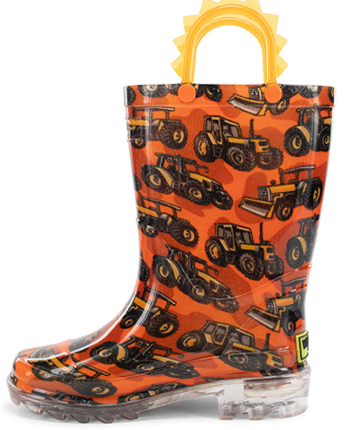 Western Chief Boys' Tractors Lighted Rain Boots - Round Toe