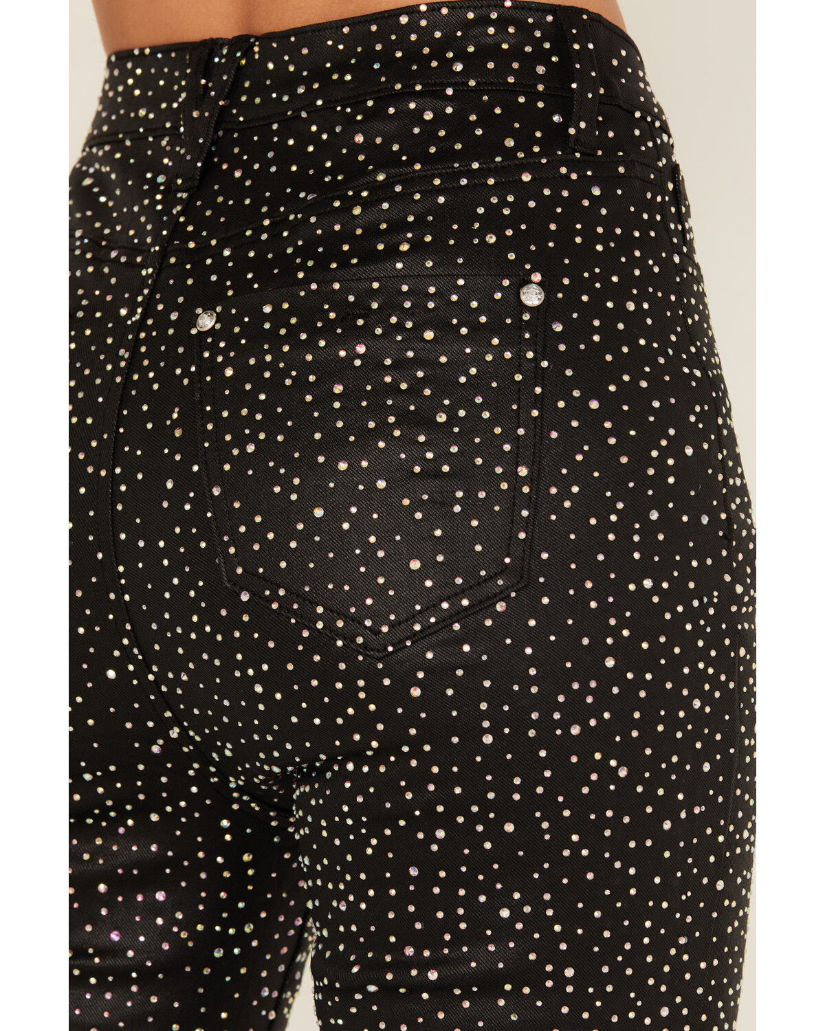 Vibrant Denim Women's Embellished High Rise Flare Pants