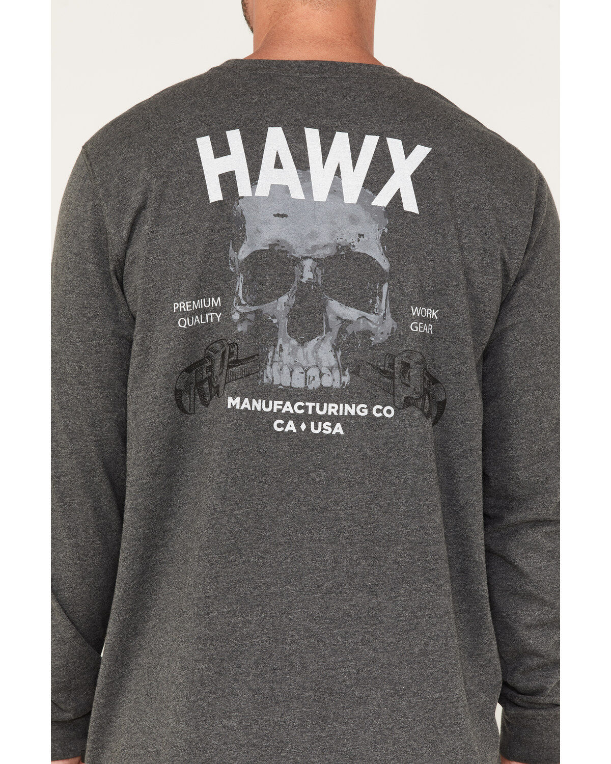 Hawx Men's Quality Goods Logo Graphic Work T-Shirt