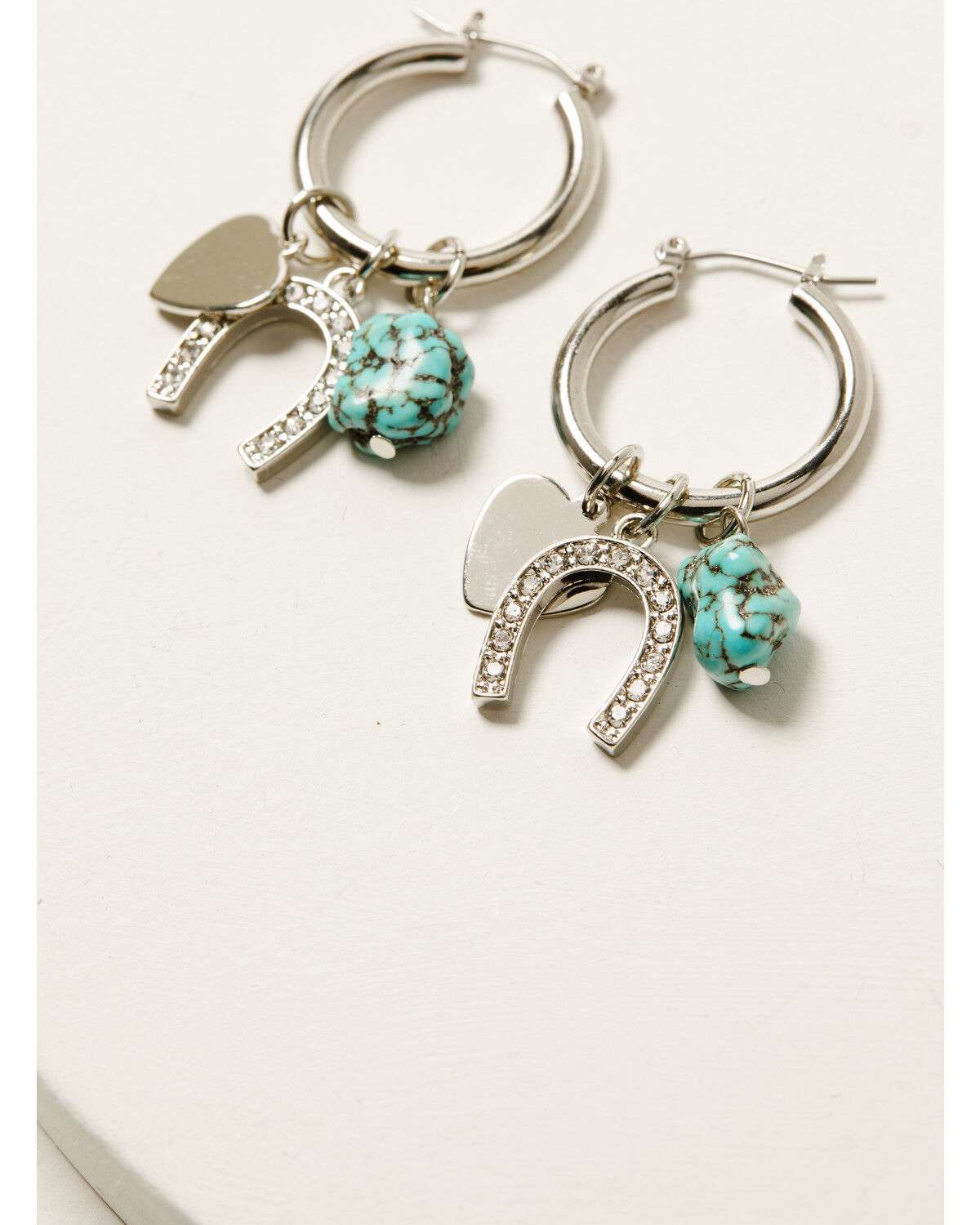 Shyanne Women's Dangle Charm Hoop Earrings