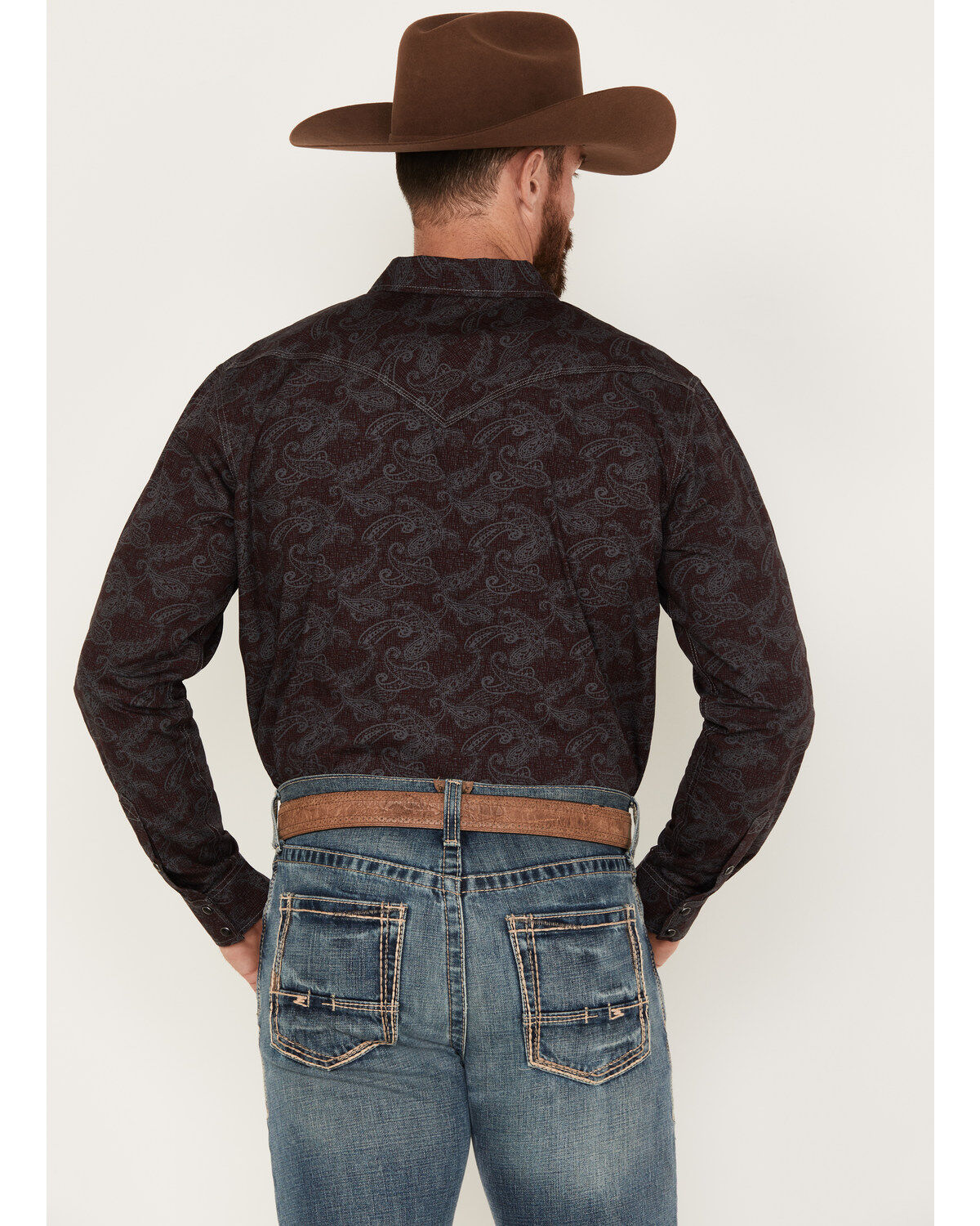 Moonshine Spirit Men's Stage Light Long Sleeve Snap Western Shirt