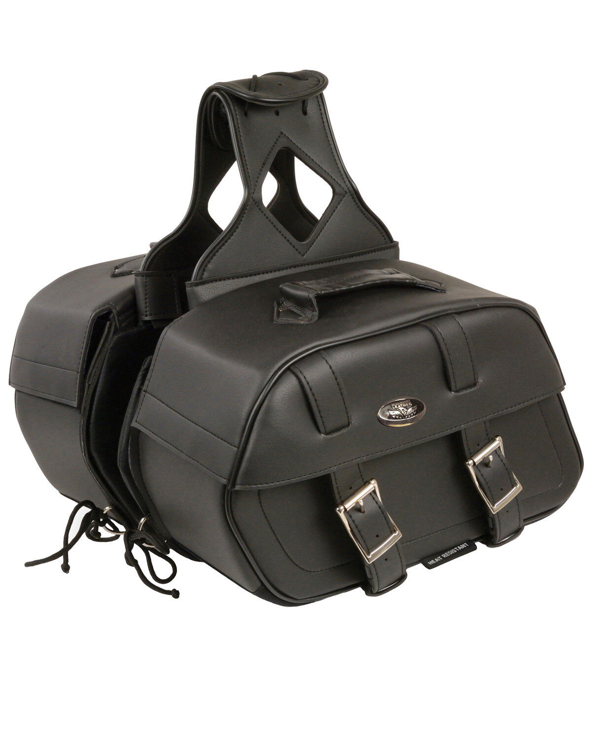 Milwaukee Leather Zip-Off Throw Over Rounded Saddle Bag