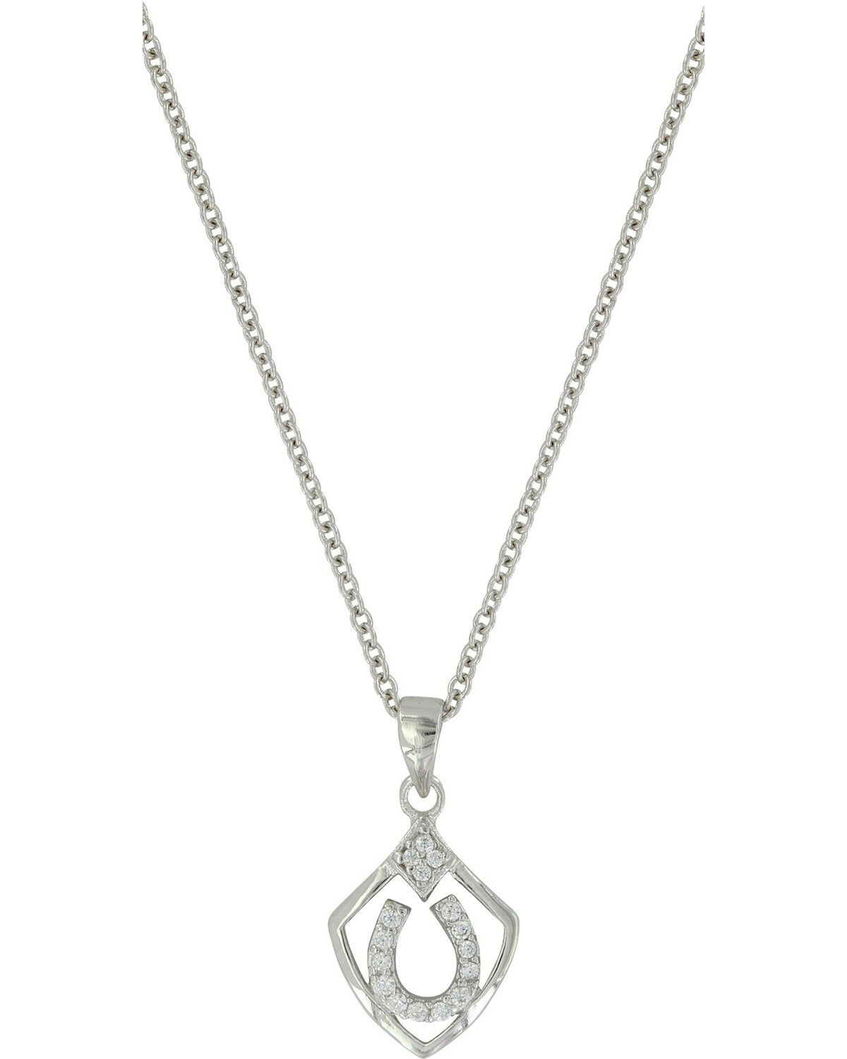 Montana Silversmiths Women's Shielded In Horseshoes Necklace