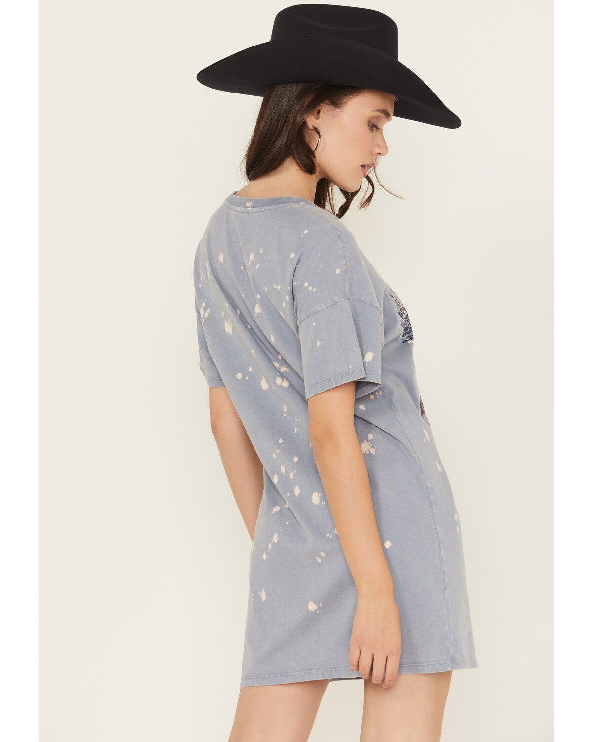 Rock & Roll Denim Women's Ramble On Short Sleeve Mini T-Shirt Dress