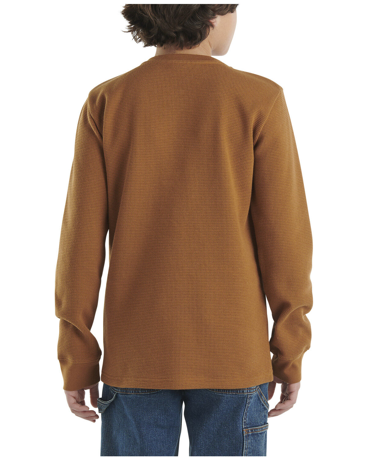 Carhartt Boys' Logo Henley Pocket Long Sleeve Shirt