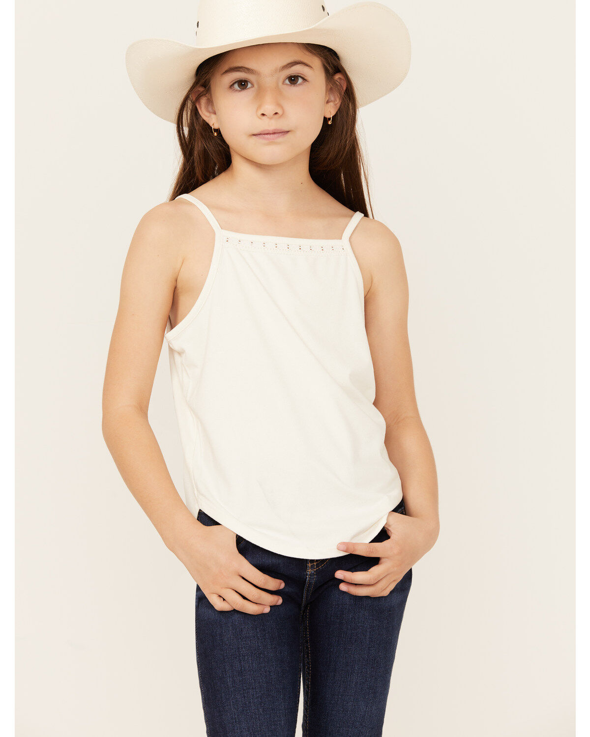 Shyanne Girls' Crochet Lace Trim Tank