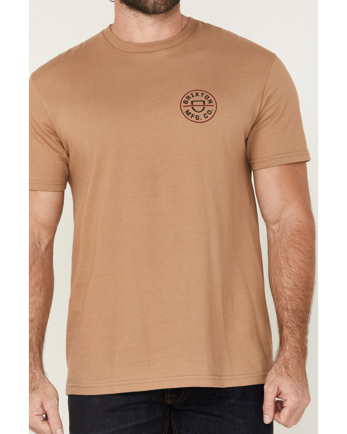 Brixton Men's Crest II Logo Short Sleeve Graphic T-Shirt