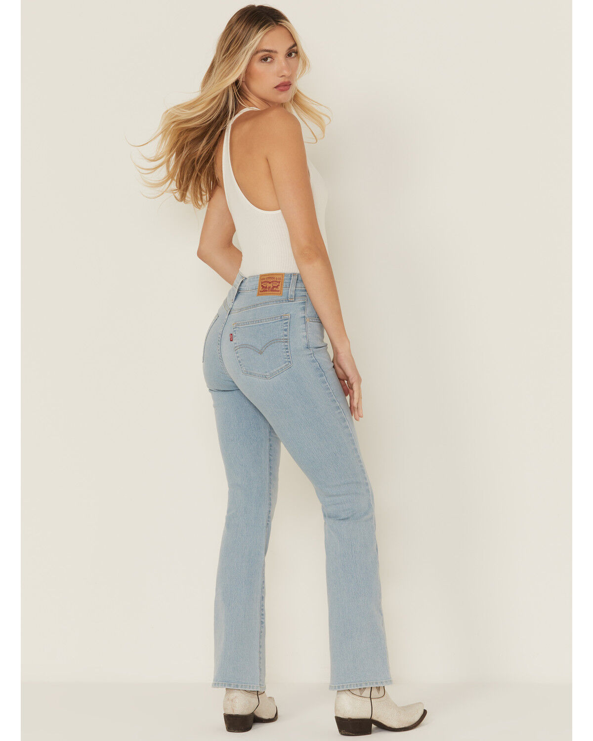 Levi's Women's 725 Eternal High Rise Light Wash Bootcut Stretch Denim Jeans