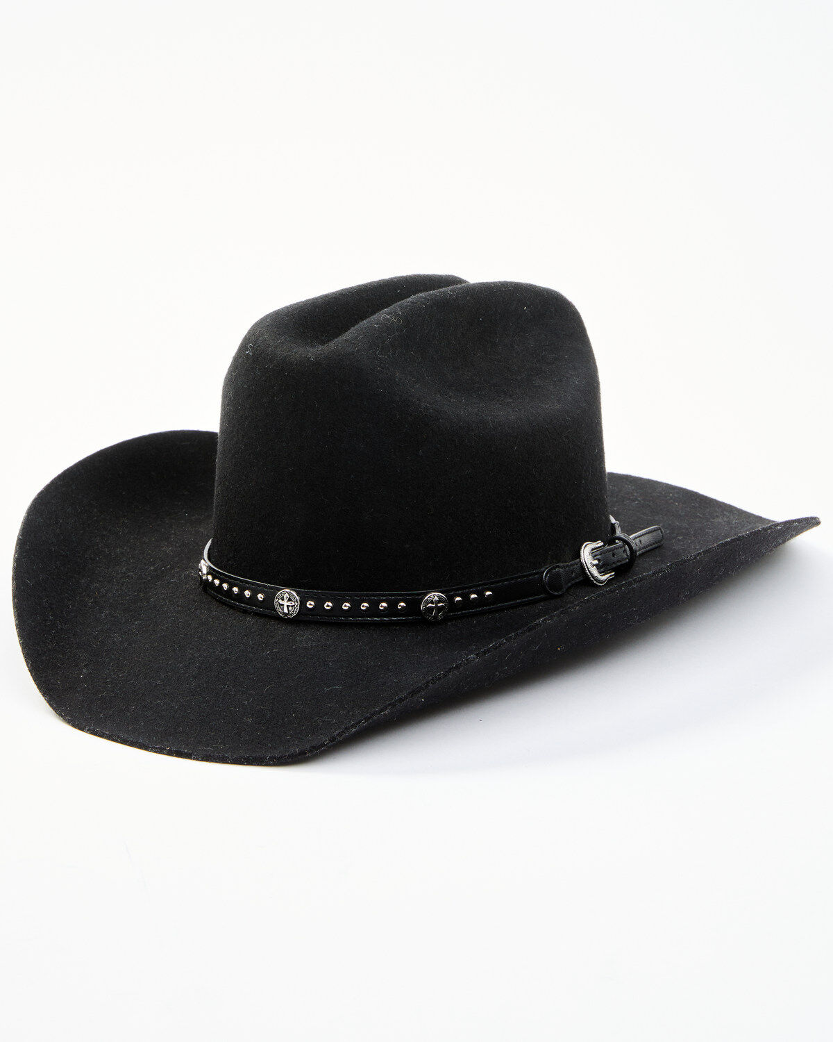 Cody James Black Cross Concho Hat Band