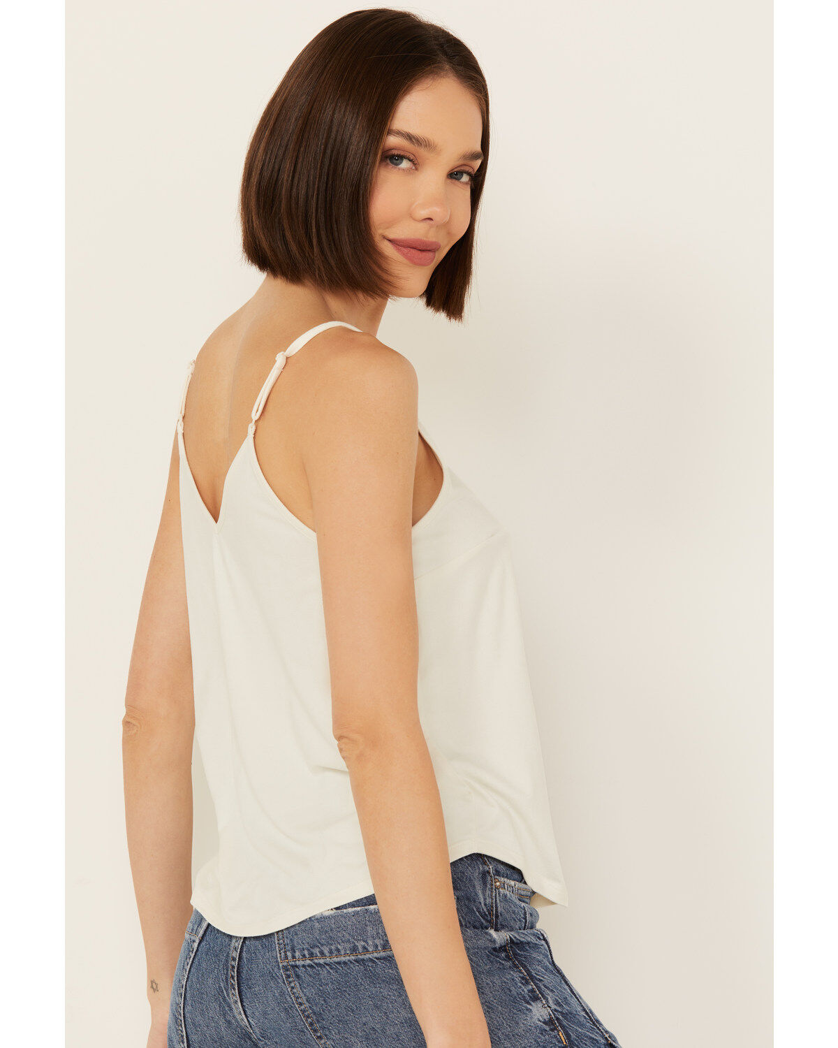 Shyanne Women's Crochet Trim Faux Suede Cami