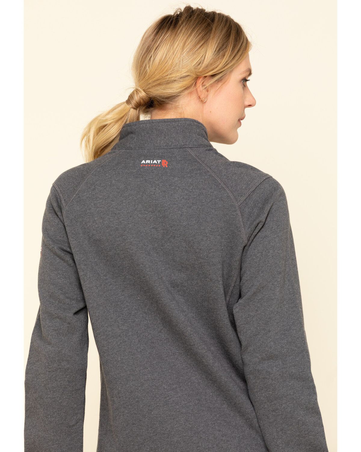Ariat Women's Charcoal Heather FR Rev 1/4 Zip Pullover