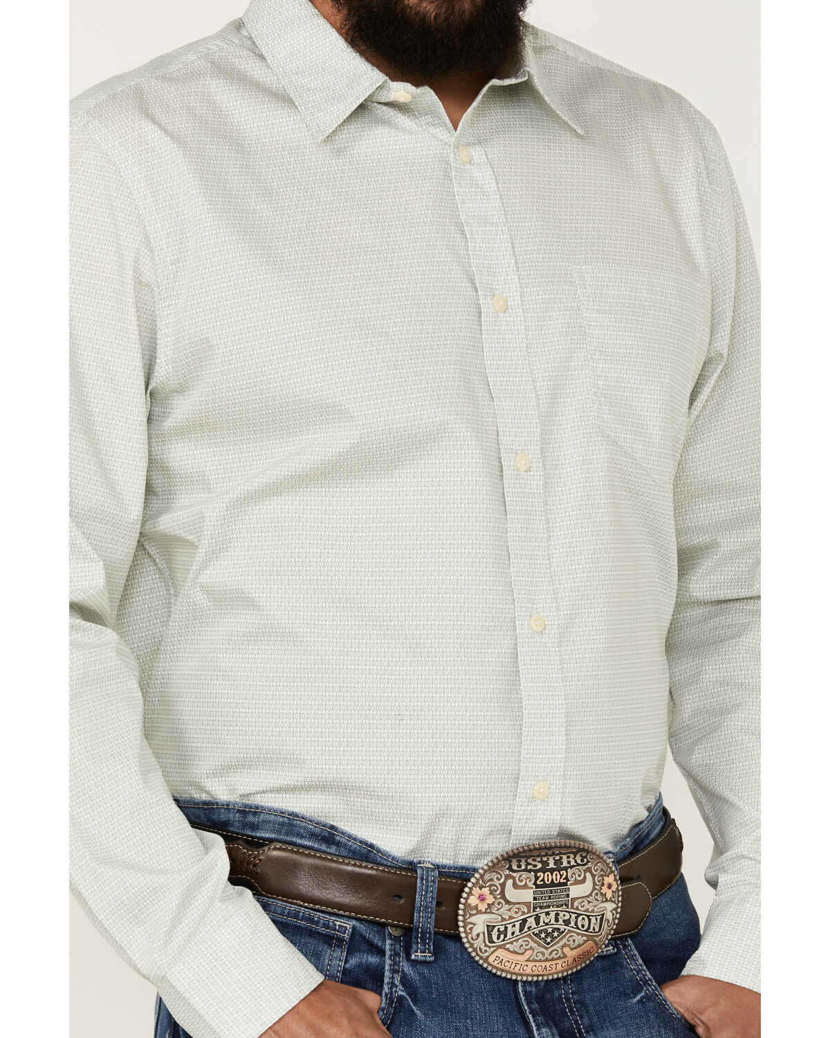 Cody James Men's Bar Stool Geo Print Long Sleeve Button-Down Western Shirt