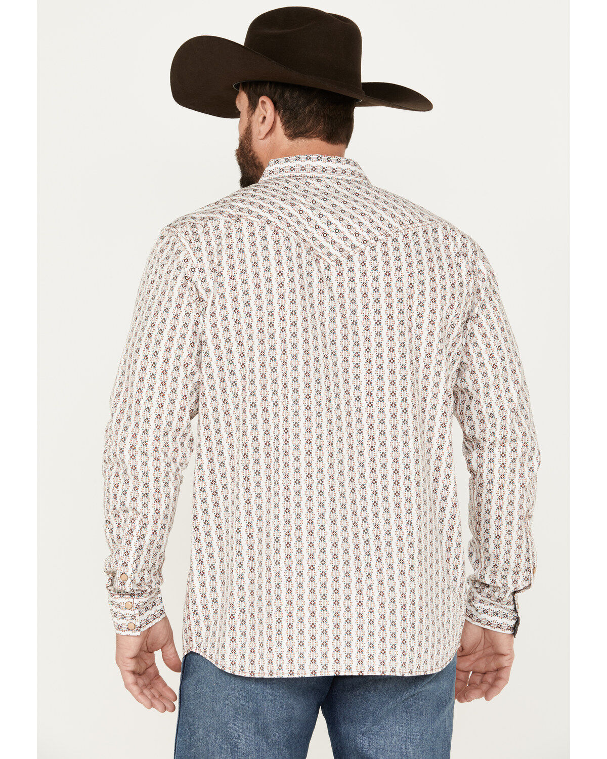 Moonshine Spirit Men's Shin Dig Southwestern Long Sleeve Western Pearl Snap Shirt