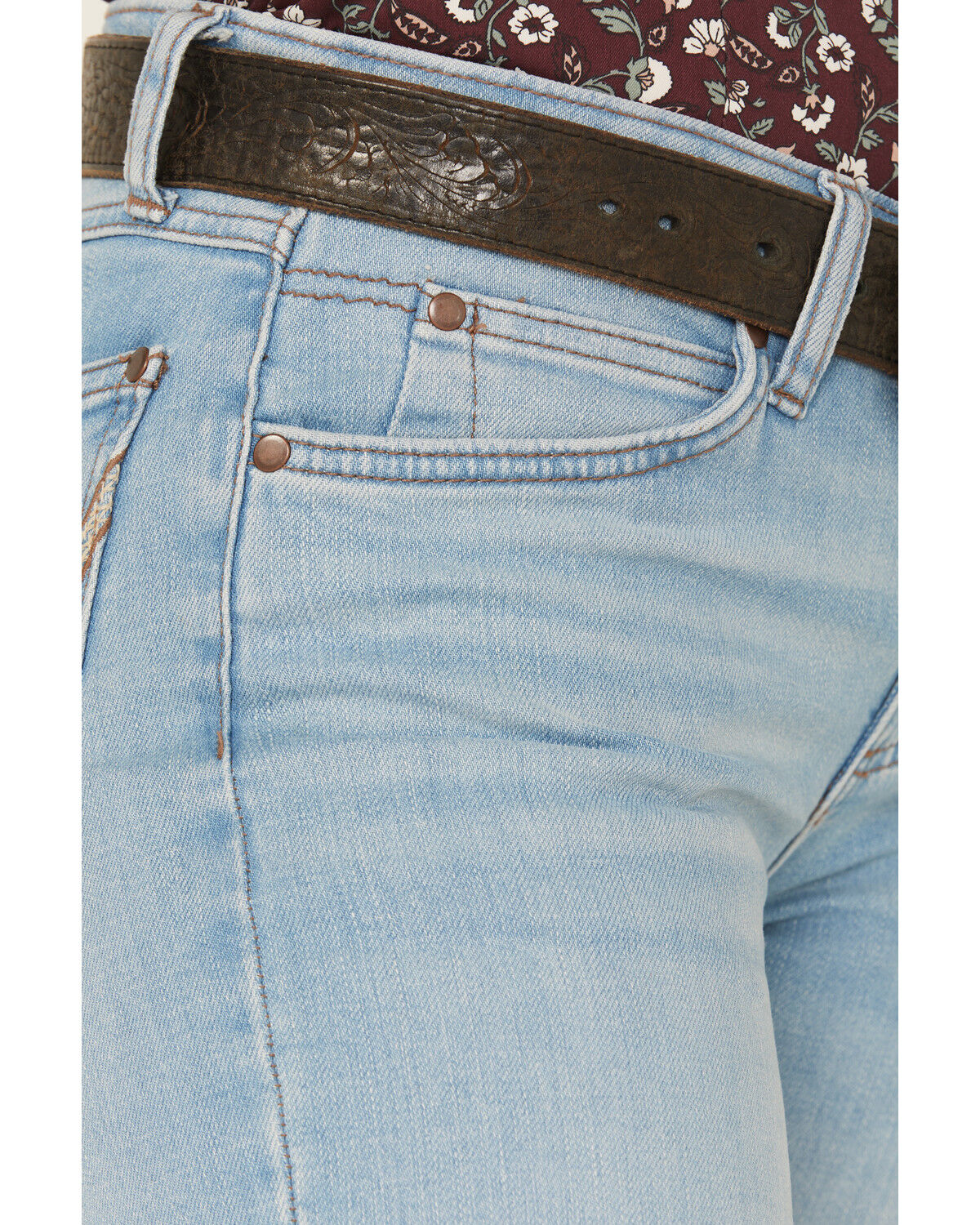 Wrangler Retro Women's Mia Light Wash Mid Rise Trouser Denim Jeans