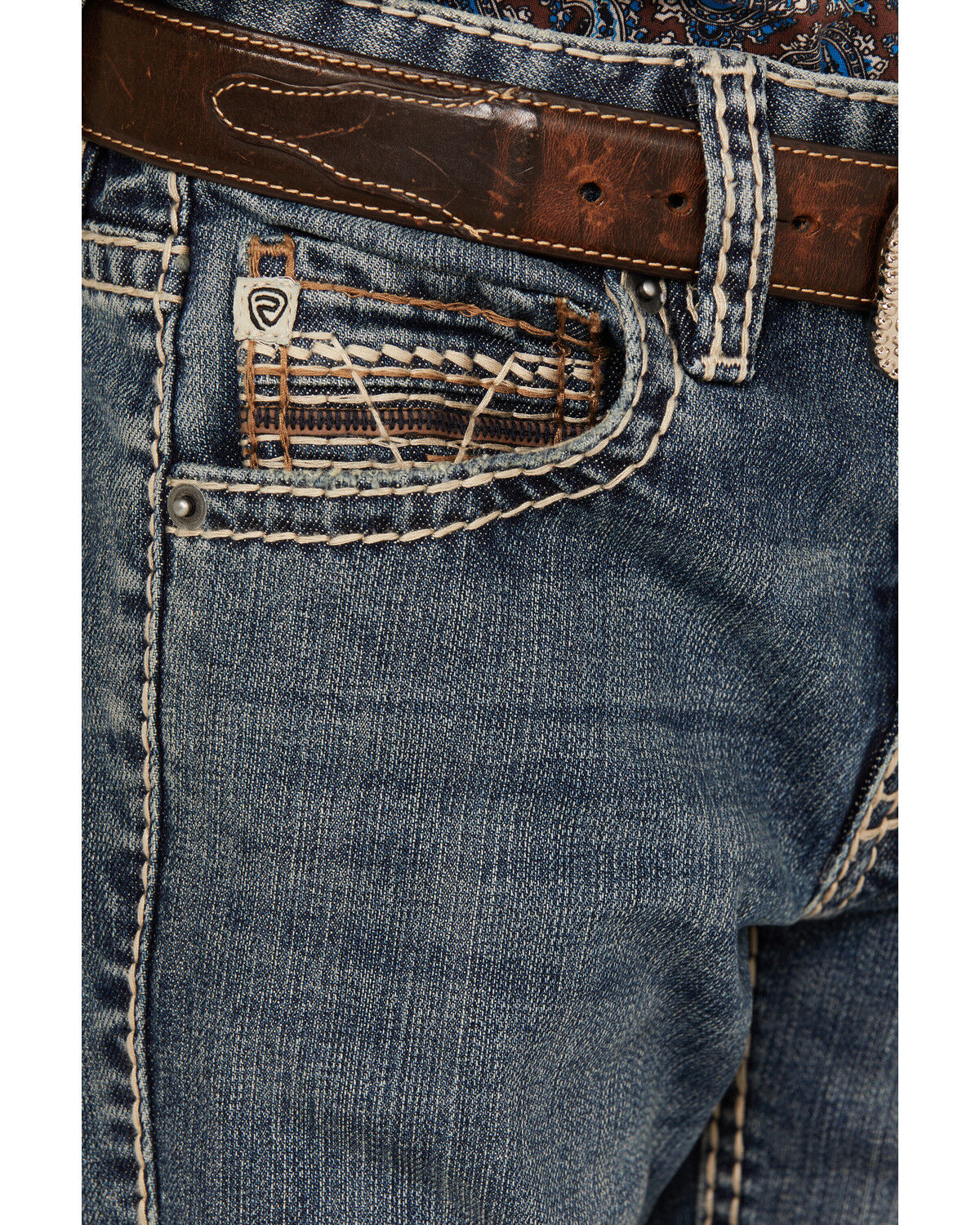 Rock & Roll Denim Boys' Medium Wash Bootcut Stretch Denim Jeans