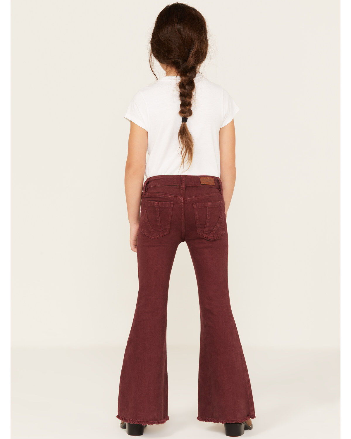 Shyanne Little Girls' Super Flare Raw Hem Jeans