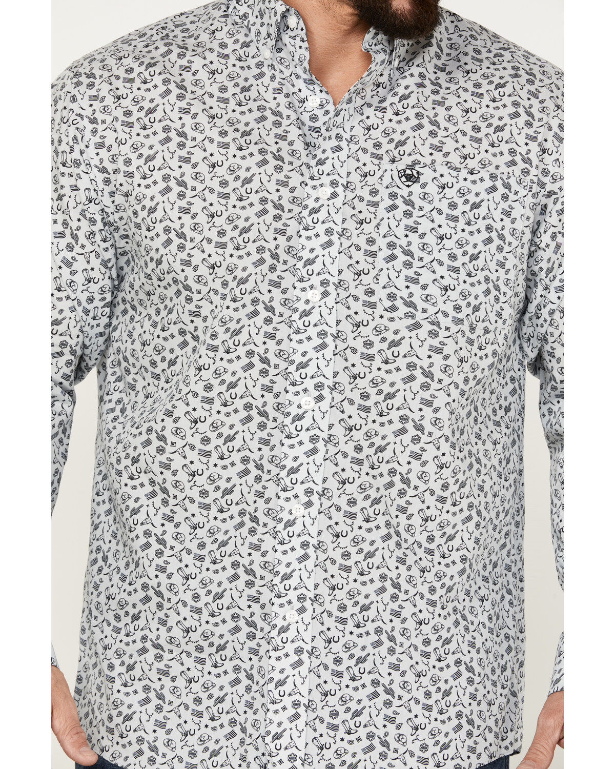 Ariat Men's Fortune Classic Fit Button Down Long Sleeve Western Shirt