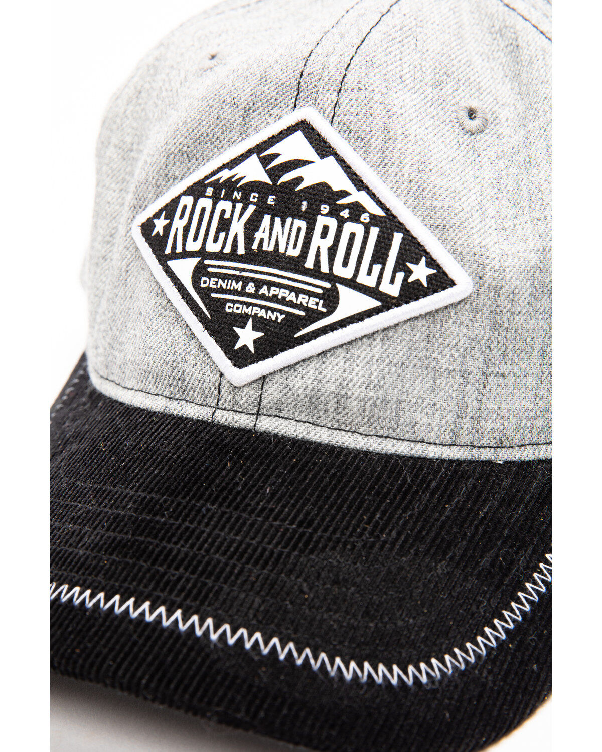 Rock & Roll Cowboy Men's Mountain Logo Patch Cap