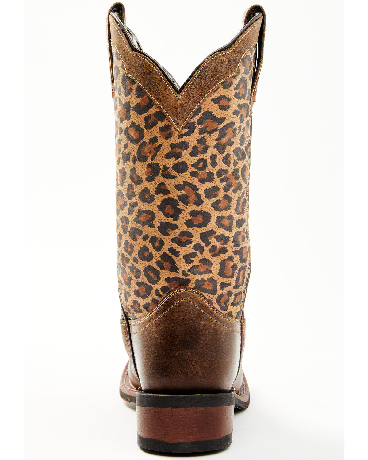 Laredo Women's Leopard Print Western Performance Boots - Broad Square Toe