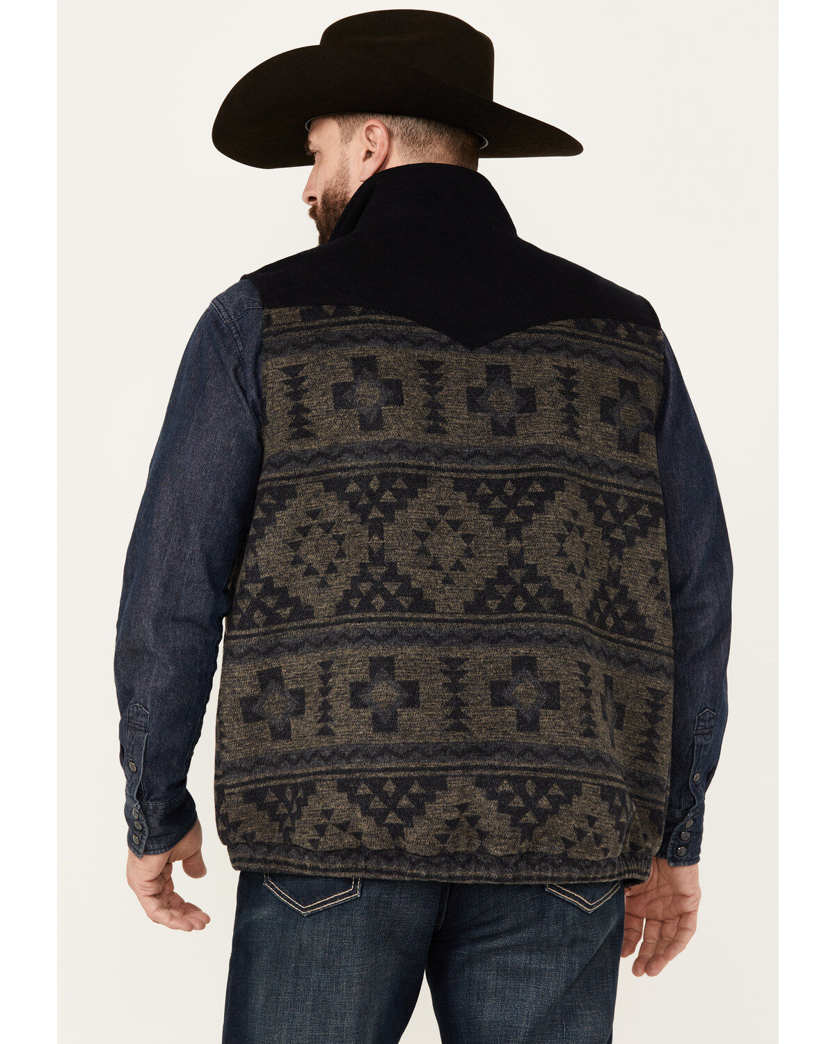 Cinch Men's Southwestern Print Concealed Carry Vest