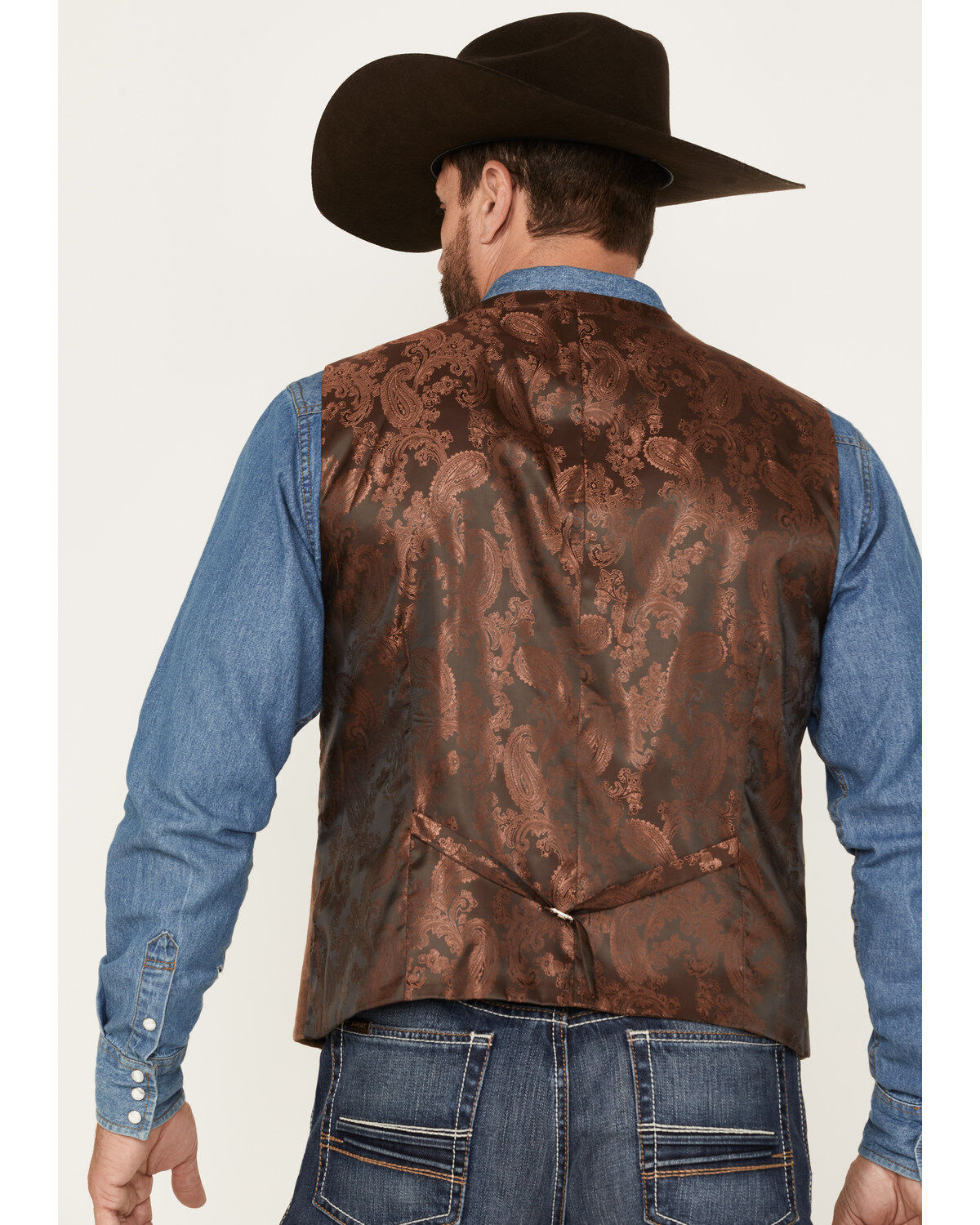 Cody James Men's Amarillo Double-Breasted Velvet Vest