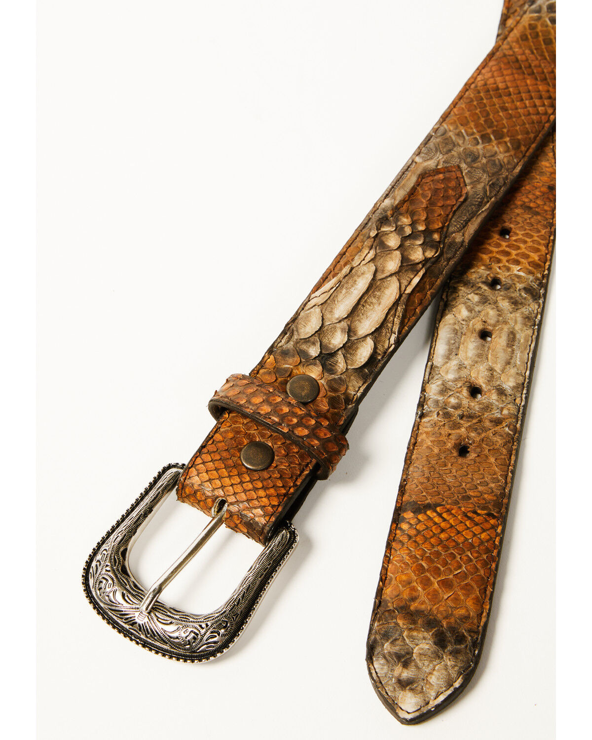 Cody James Men's Exotic Python Belly Belt