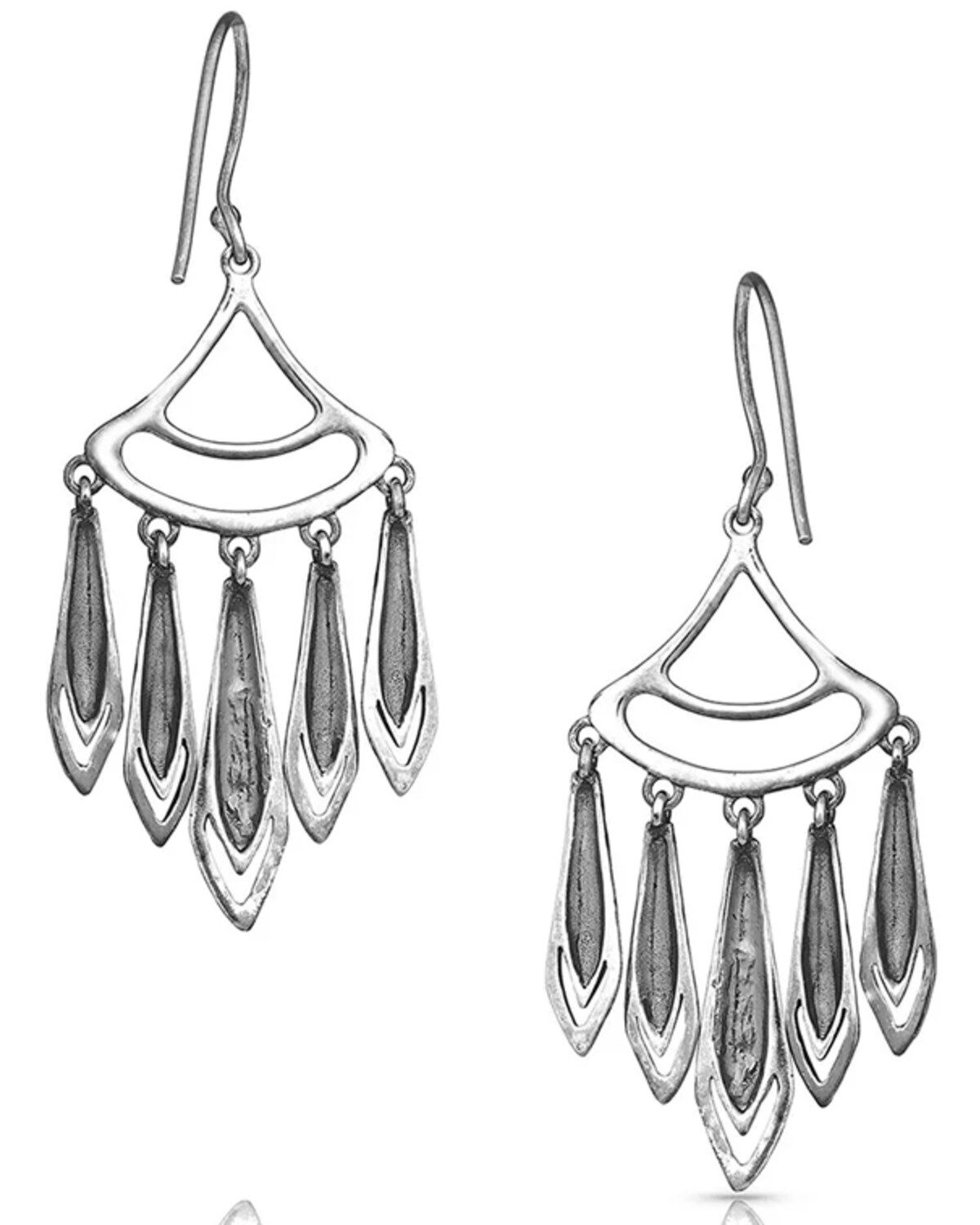 Montana Silversmiths Women's Hammered Chandelier Earrings