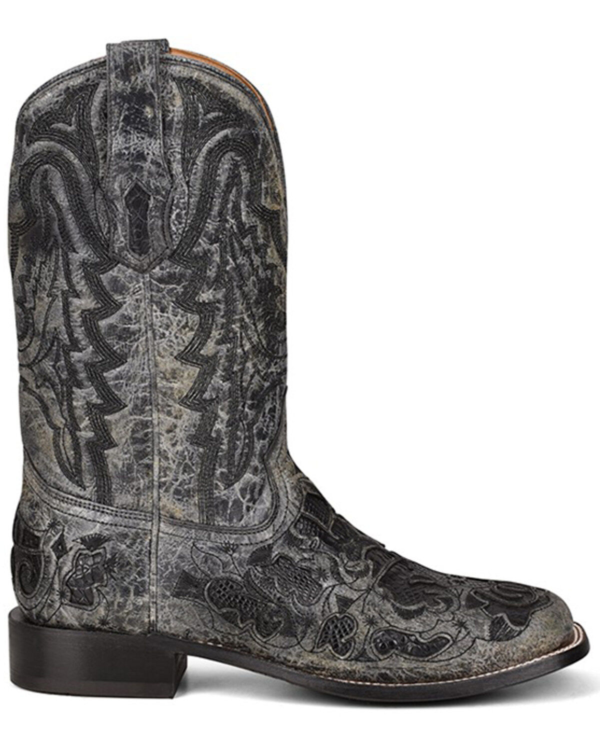 Corral Men's Exotic Alligator Inlay Western Boots - Broad Square Toe