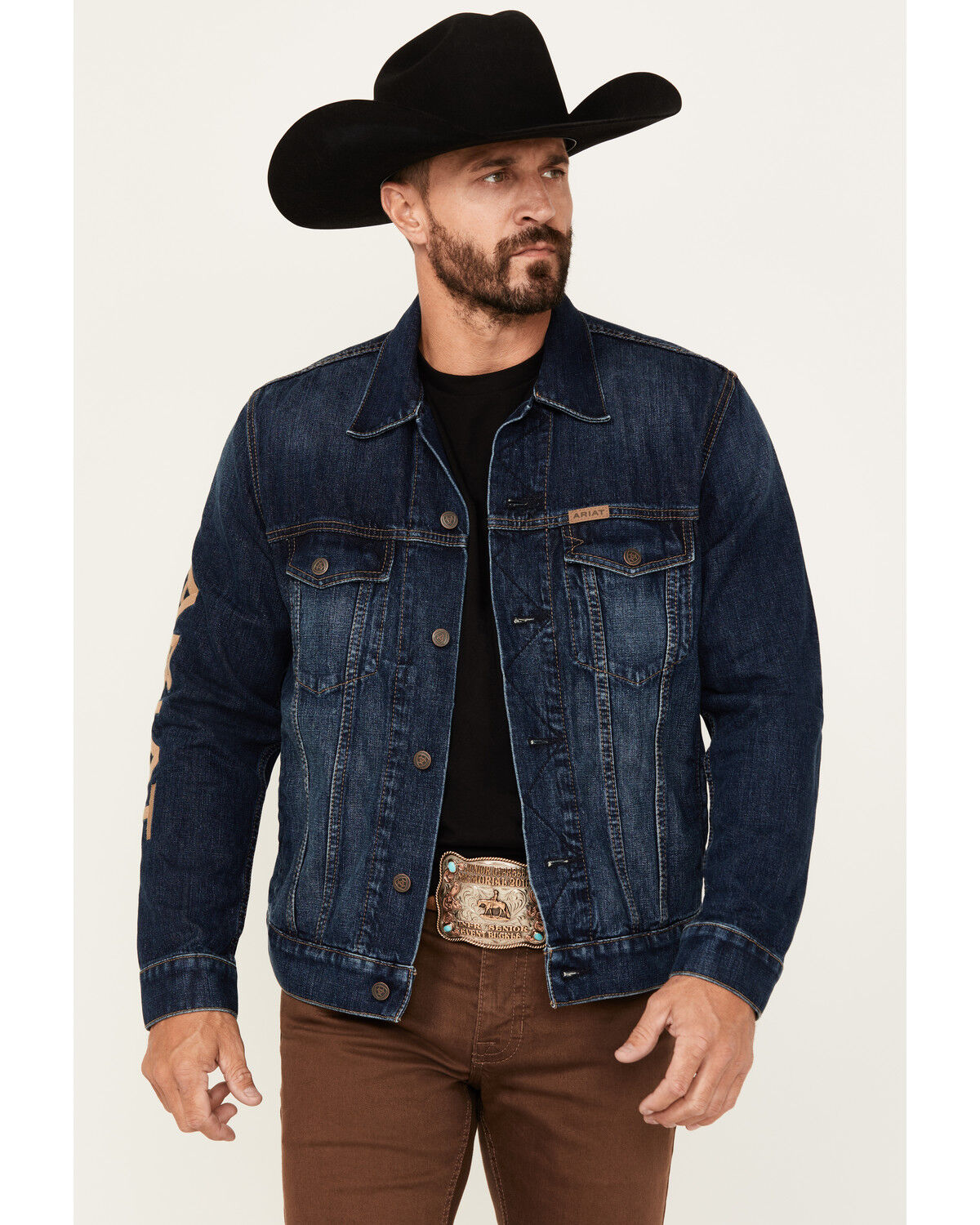 Ariat Men's Richford Team Denim Trucker Jacket