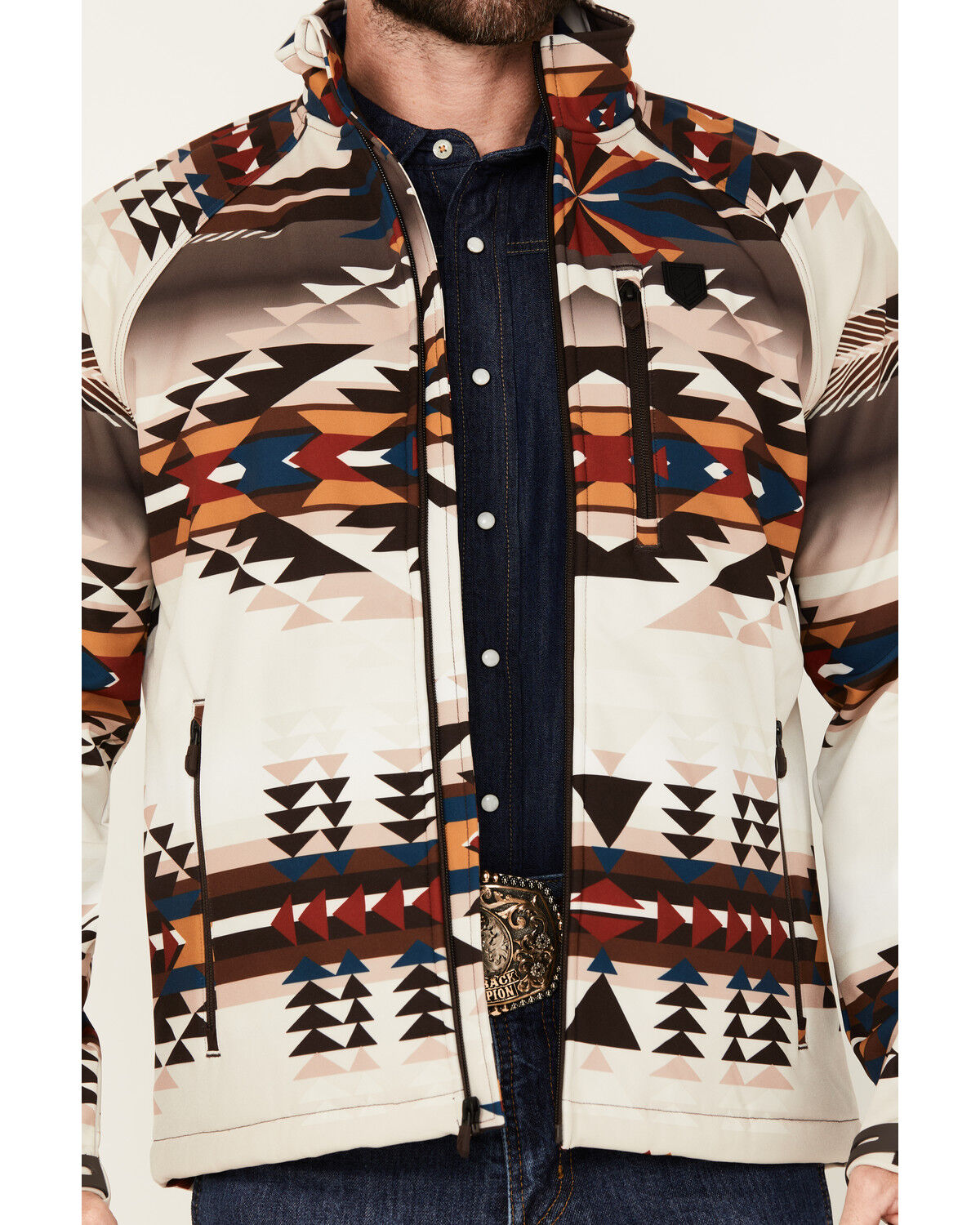 RANK 45® Men's Southwestern Print Softshell Jacket
