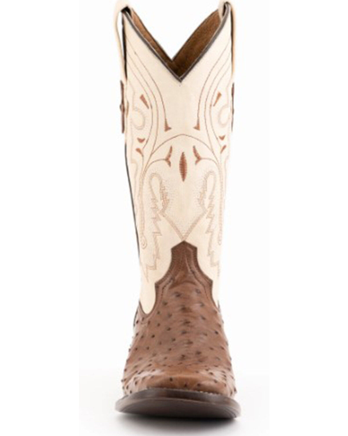 Ferrini Men's Kango Full Quill Ostrich Western Boots - Broad Square Toe