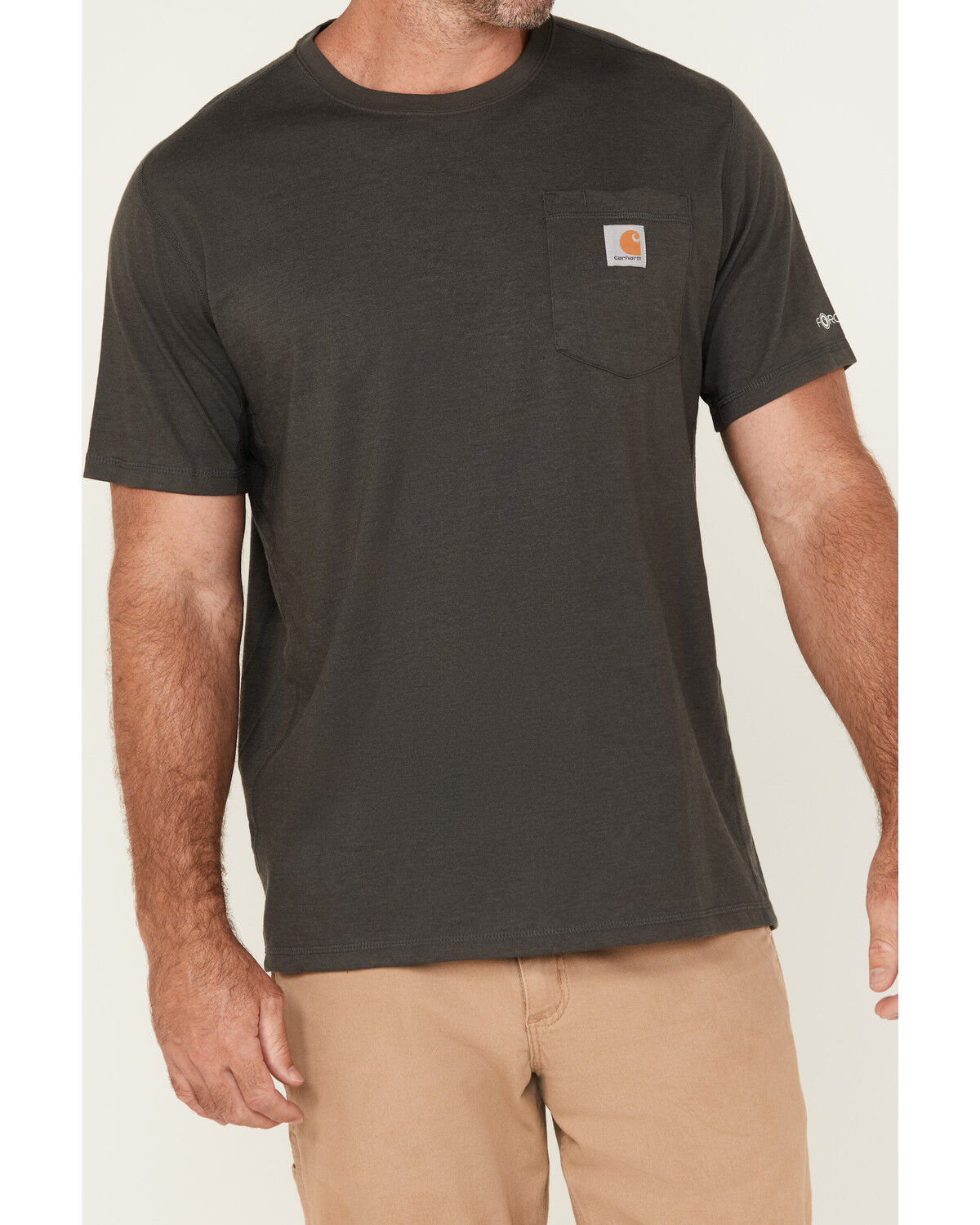 Carhartt Men's Force Relaxed Midweight Logo Pocket Work T-Shirt