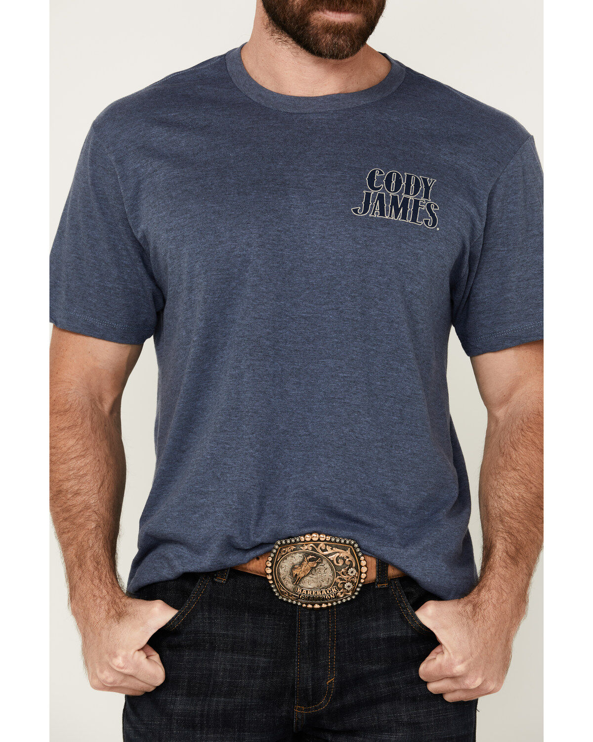 Cody James Men's Lucky Horseshoe Short Sleeve Graphic T-Shirt