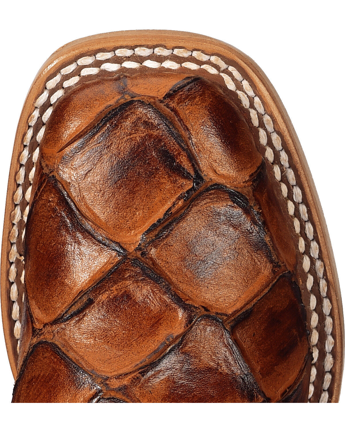 Horse Power Boys' Seas the Day Fish Print Boots - Square Toe