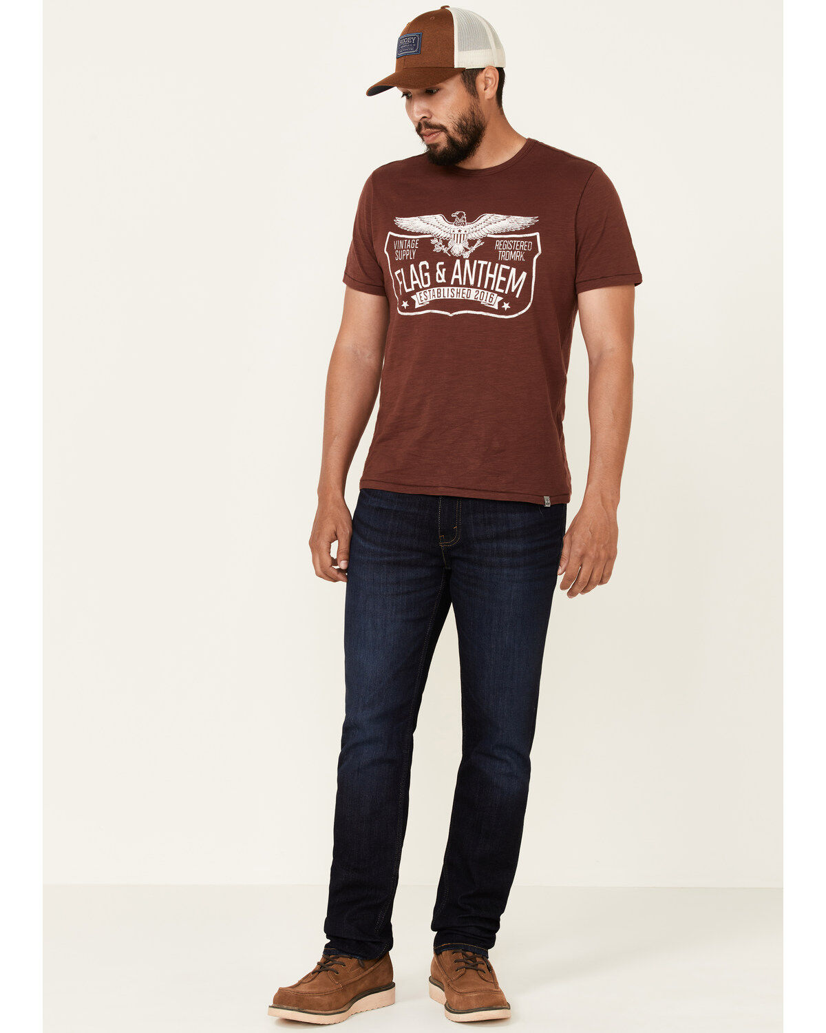 Flag & Anthem Men's Trademark Logo Burnout Short Sleeve T-Shirt