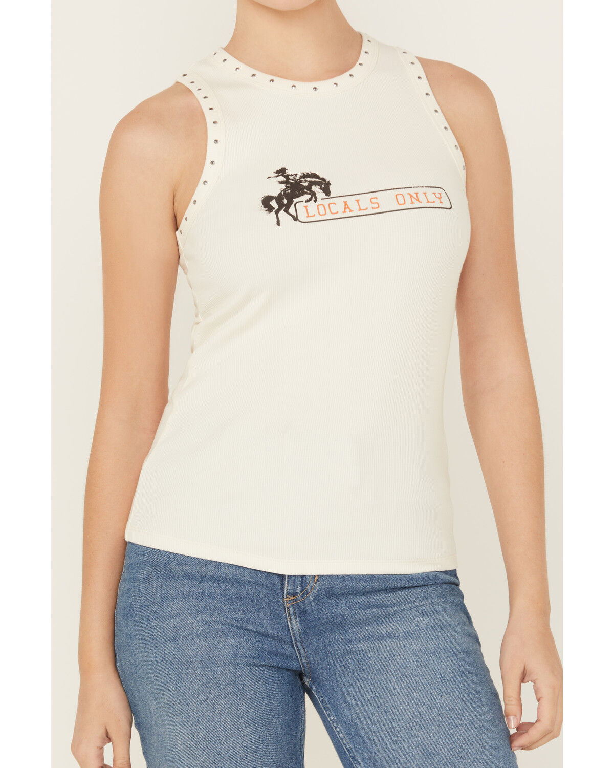 Idyllwind Women's Locals Only Graphic Ribbed Tank