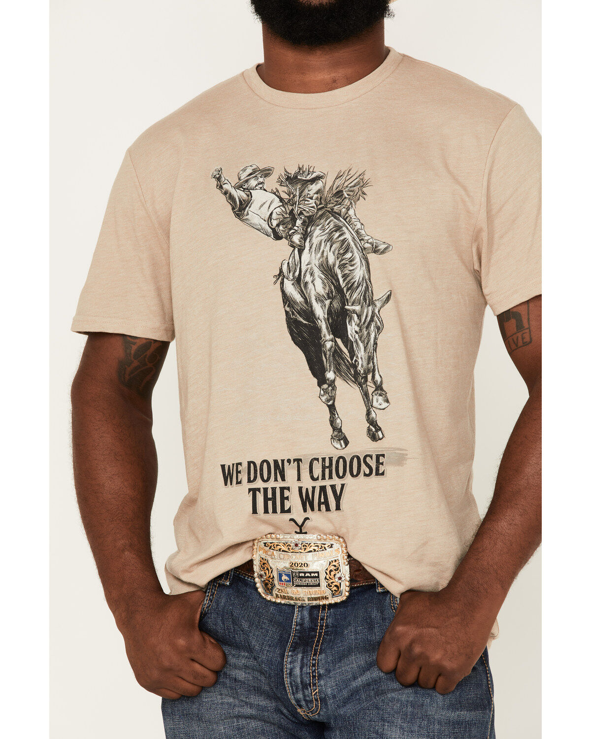 Wrangler Men's Yellowstone Choose The Way Graphic Short Sleeve T-Shirt