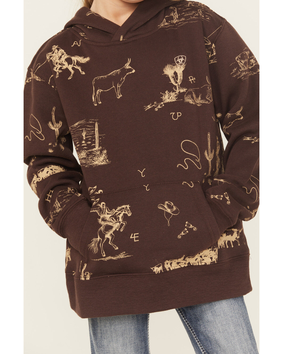 Ariat Girls' Ranch Scene Hoodie