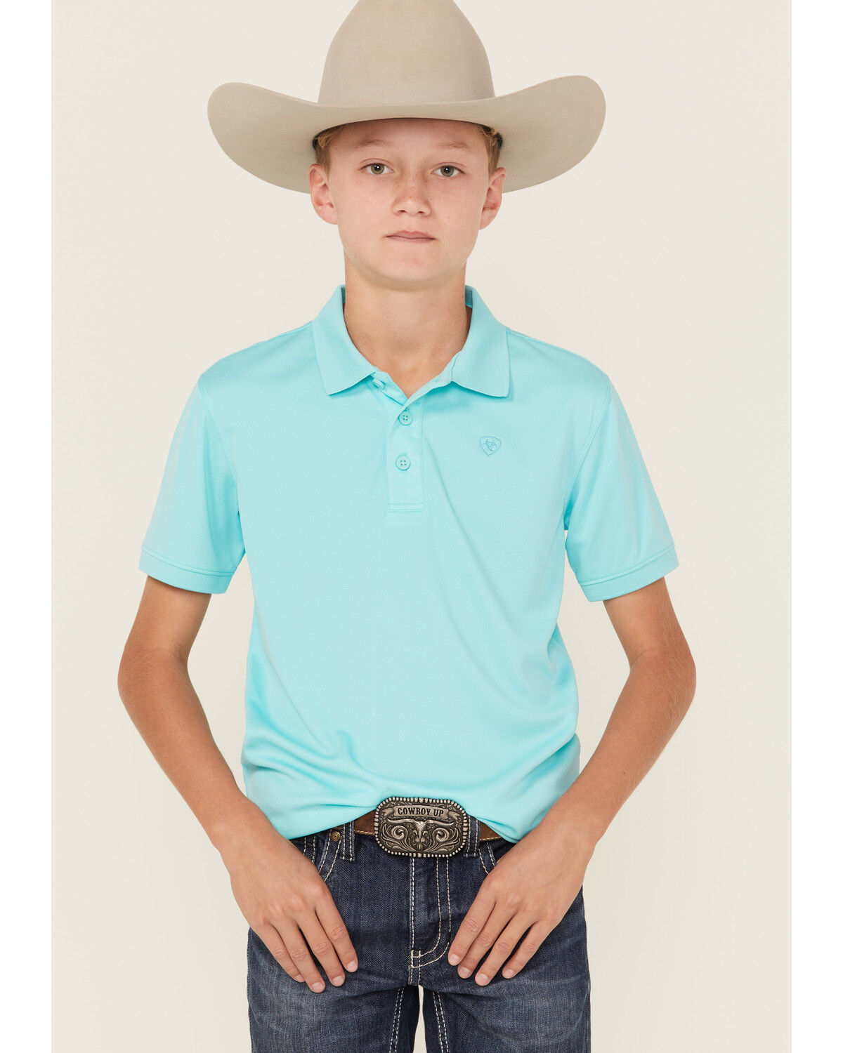 Ariat Boys' Tek Short Sleeve Polo Shirt
