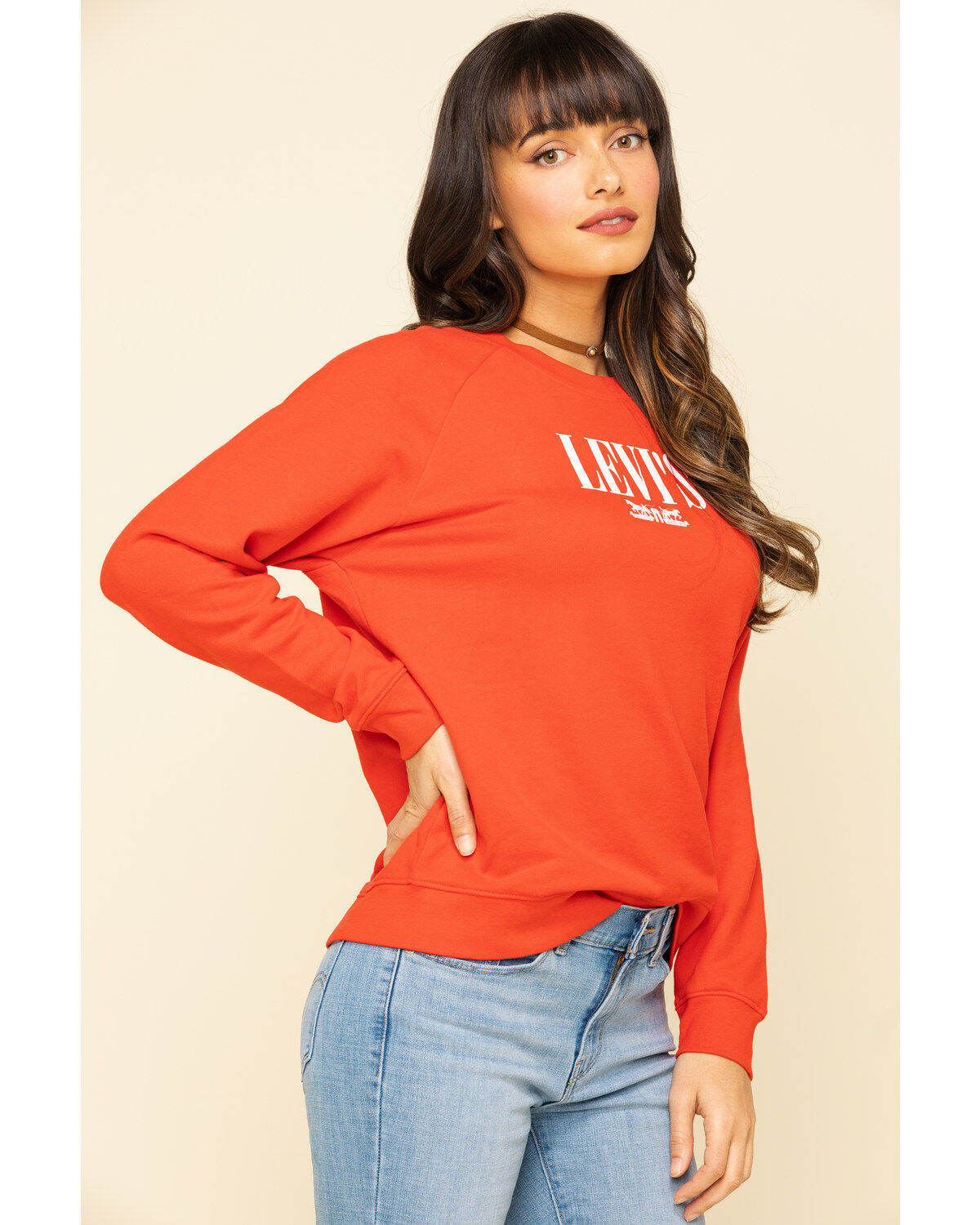Levi’s Women's Logo Relaxed Crewneck Sweatshirt
