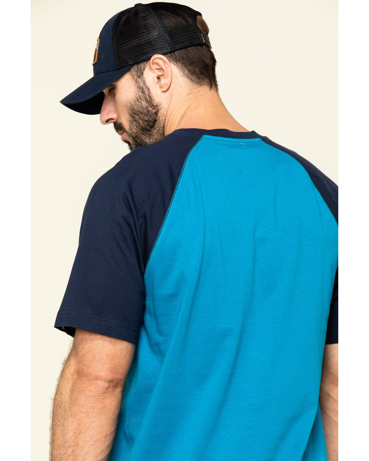 Hawx Men's Teal Midland Short Sleeve Baseball Work T-Shirt