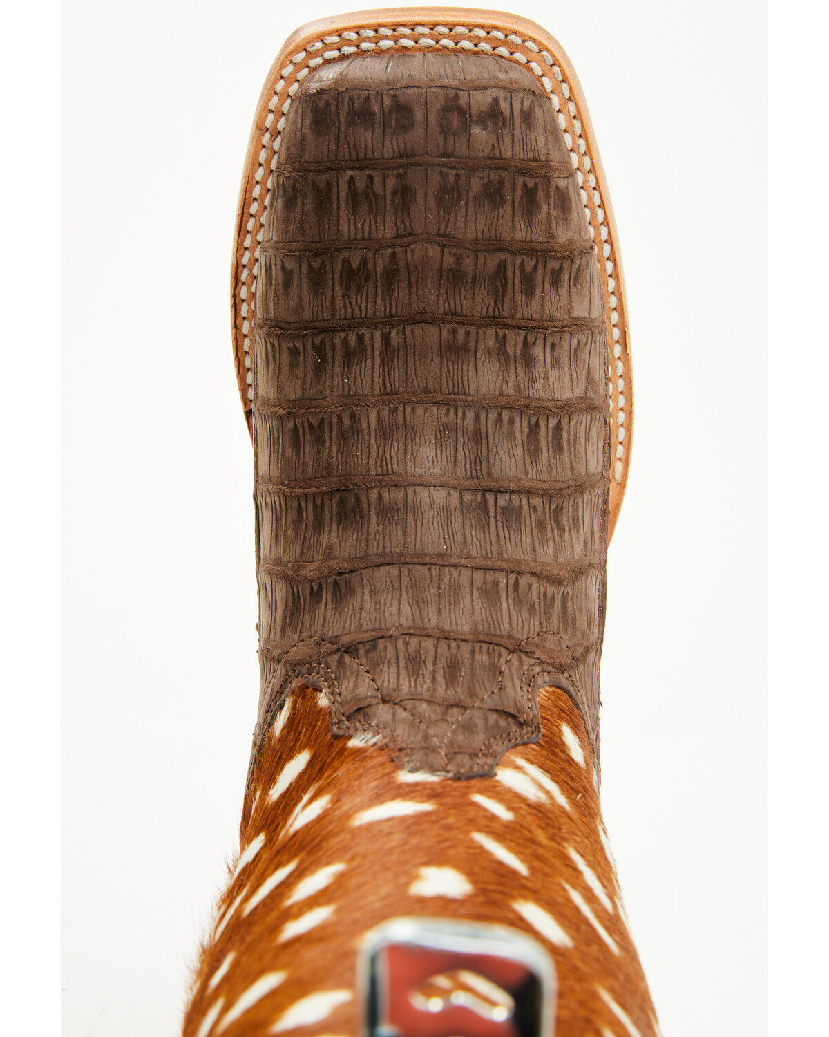 Ariat Women's Frontier Angelina Exotic Caiman Western Boots - Broad Square Toe