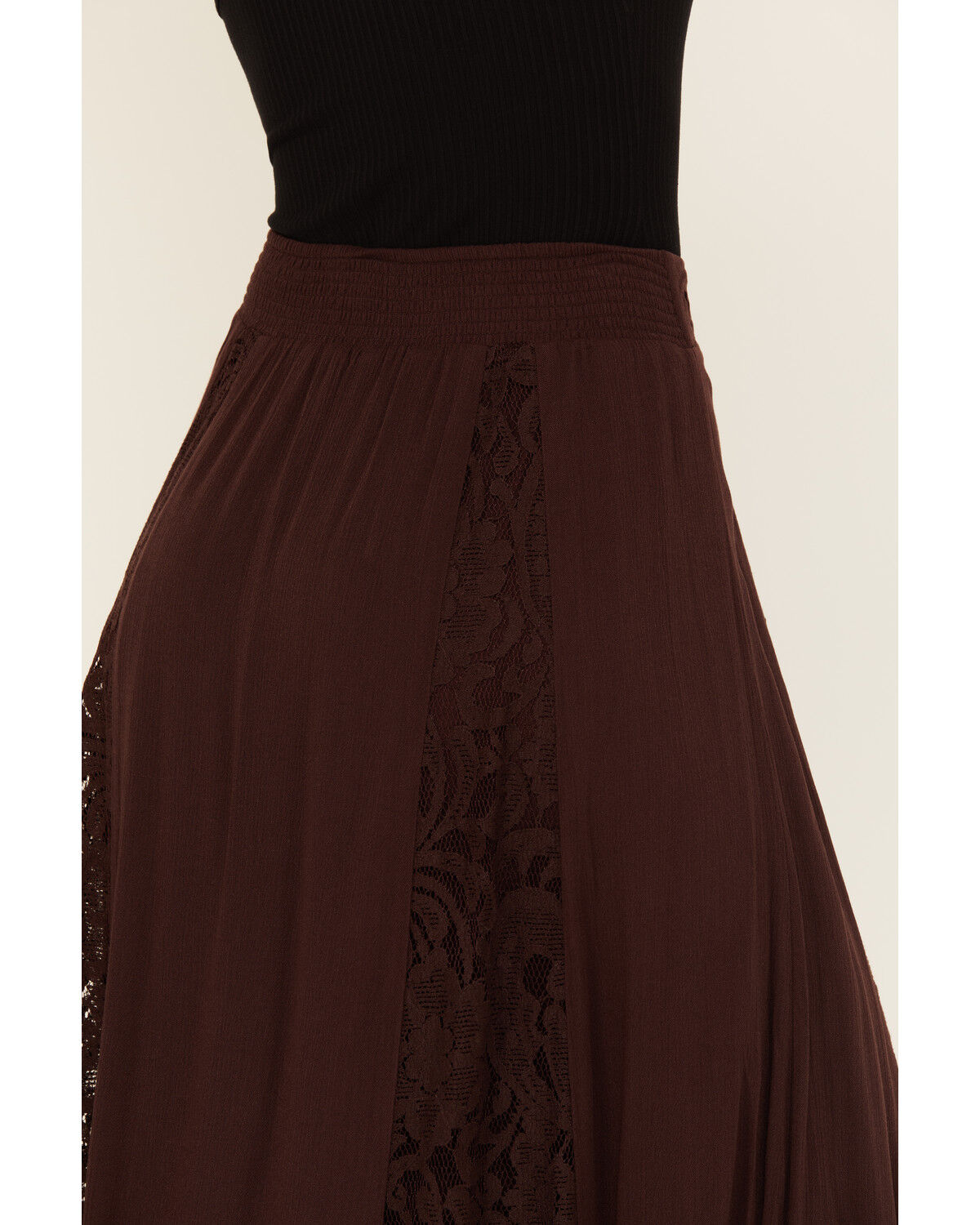 Shyanne Women's Lace Inset Maxi Skirt