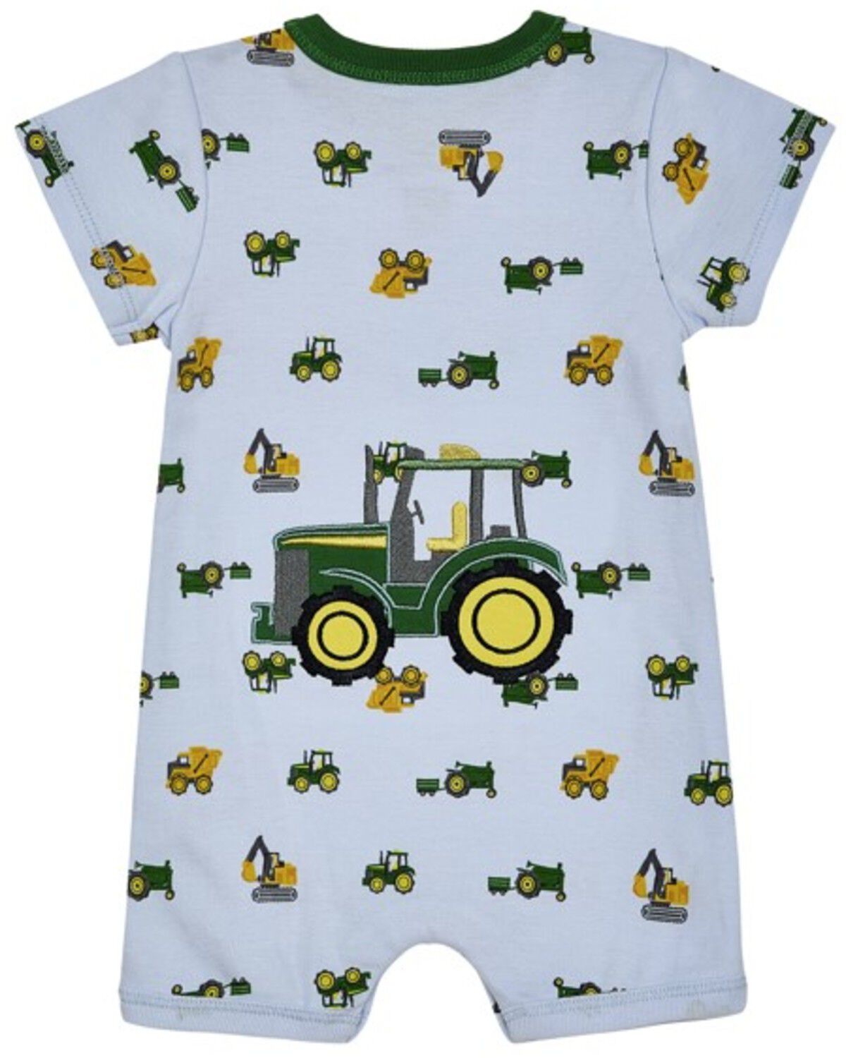 John Deere Infant Boys' Farm Equipment Short Sleeve Onesie
