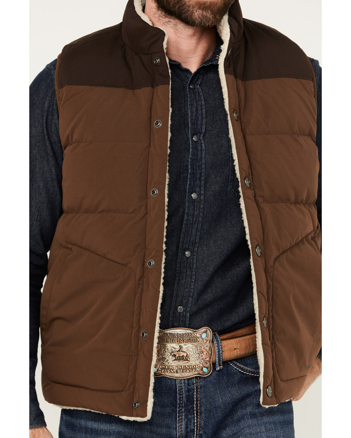 Brothers and Sons Men's Upland Reversible Sherpa Down Vest